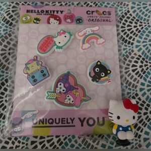 Crocs Jibbitz Hello Kitty & Friends 5 pack, 1 3-D Jibbit. Brand-new
